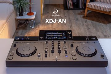 AlphaTheta XDJ-AN all-in-one DJ system in a home DJ setup
